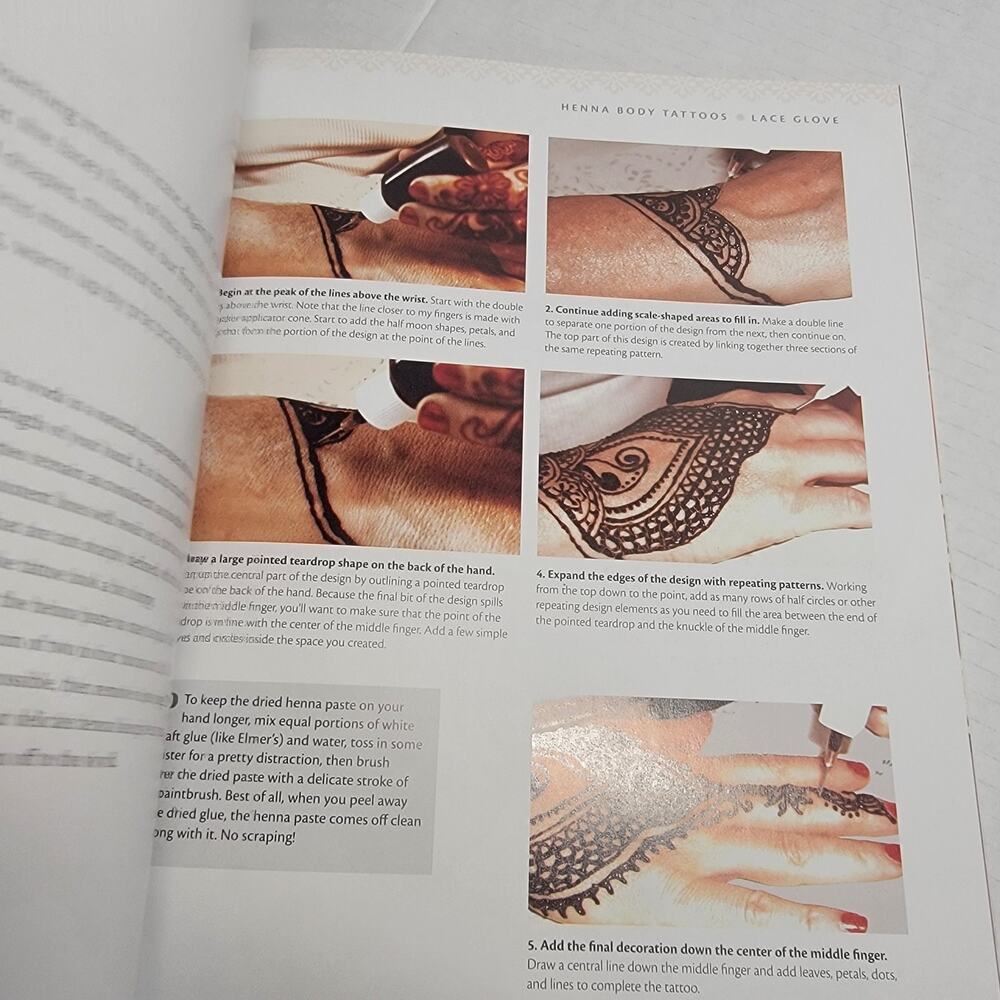 Teach Yourself‎ Henna Tattoo Book Beginner Guide Designs Techniques - Picture 9 of 13